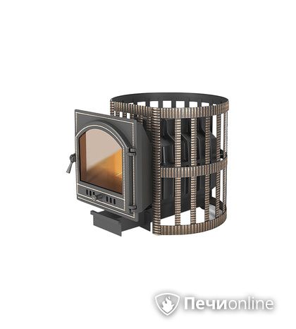 Дровяная печь-каменка Везувий Легенда Ретро Ковка 24 (205) в Бердске