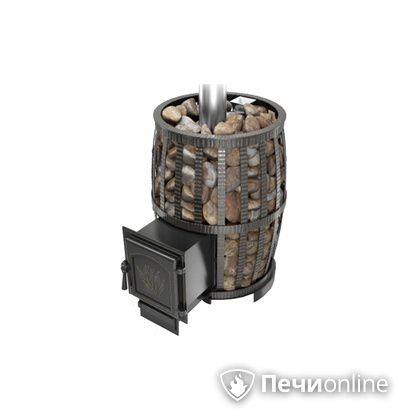 Дровяная печь-каменка Везувий Легенда Русский пар Ковка 18 (271) в Бердске