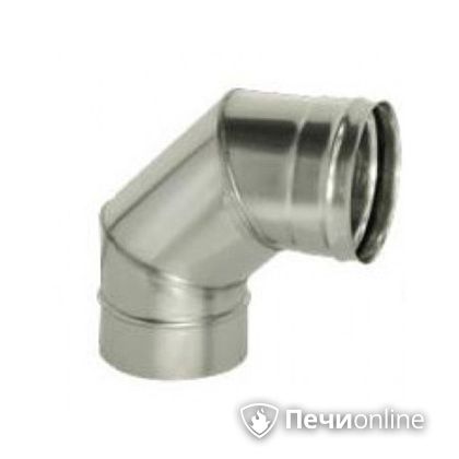 Дымоход Дымок Колено 90° одностенный 0.8 мм ОТНR90 120 в Бердске