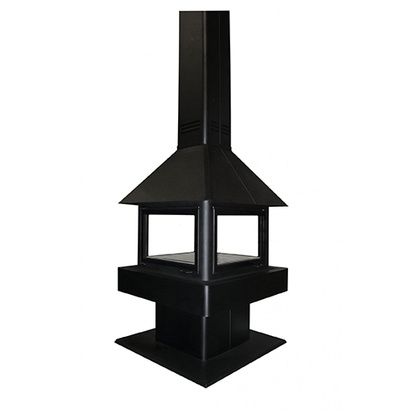 Печь-камин Бавария (Экокамин) Эклипс островной гигант 4D в Бердске