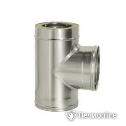 Дымоход Дымок Тройник 90° с изоляцией 0,8 мм. ТRFR90 150/230 в Бердске