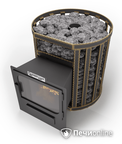 Дровяные печи-каменки Сабантуй Булава Чугун 16 панорама в Бердске