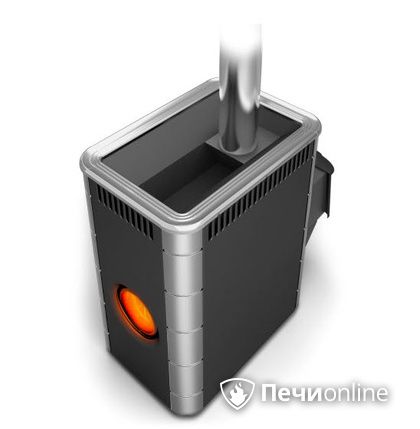 Дровяная банная печь TMF Аврора Inox ДА Иллюминатор антрацит НВ  в Бердске