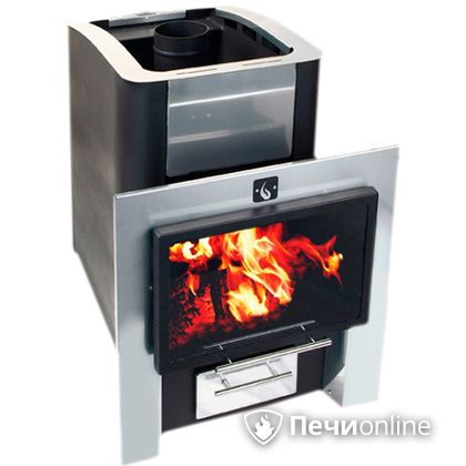Дровяная банная печь Конвектика 16 Плазма антрацит в Бердске