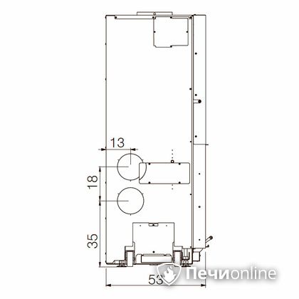 Каминная топка Edilkamin WINDO 70 nero в Бердске