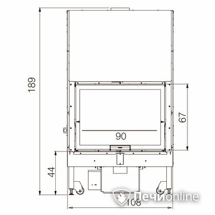 Каминная топка Edilkamin BLOKK 90 N bianco в Бердске