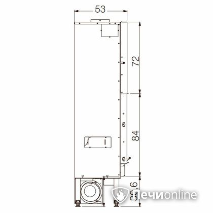 Каминная топка Edilkamin BLOKK 90 N nero в Бердске