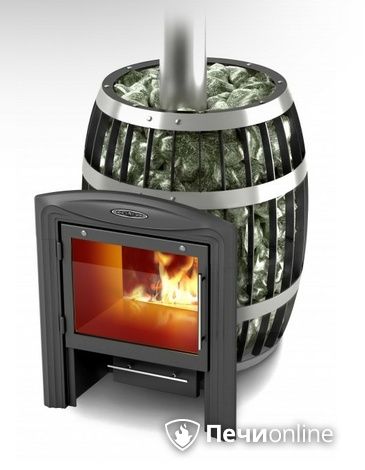 Дровяная банная печь TMF Саяны Carbon Витра в Бердске
