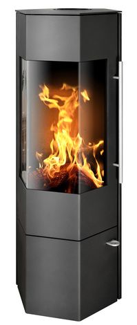 Печь-камин ABX Vegas, черная сталь в Бердске