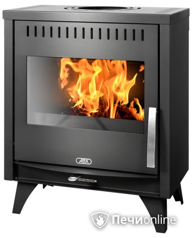 Печь-камин ABX Tampa, черная сталь в Бердске