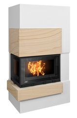 Печь-камин ABX Norfolk (угловой), песчаник, левый