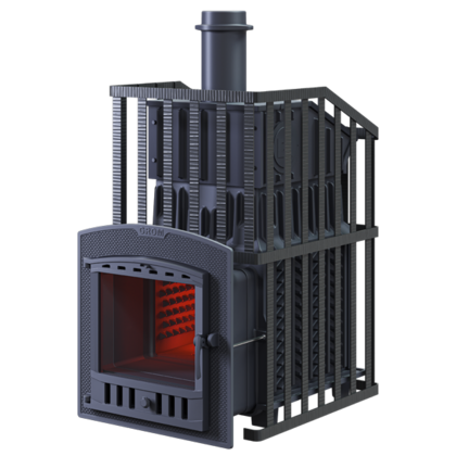 Дровяная печь-каменка Гефест Гром Ураган 30 (П2) в Бердске