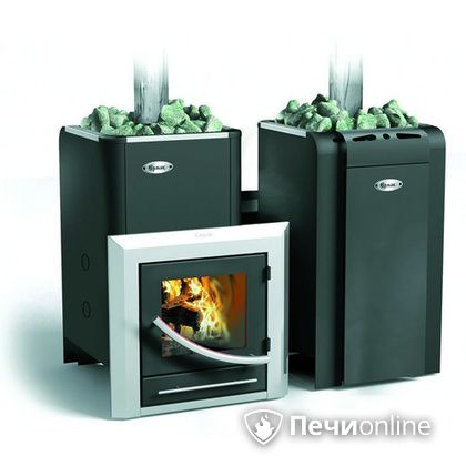 Дровяная банная печь Ермак 20-ПС стекло регулируемый тоннель в Бердске