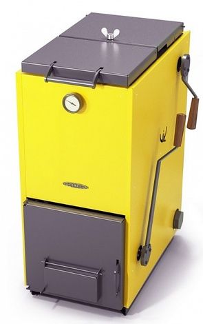 Твердотопливный котел TMF Цельсий Лайт 16кВт под АРТ и ТЭН желтый в Бердске