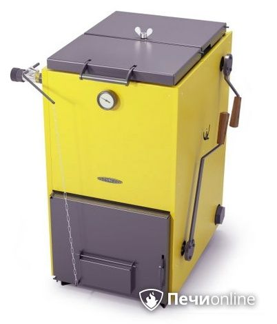Твердотопливный котел TMF Цельсий Лайт 20кВт под АРТ и ТЭН желтый в Бердске