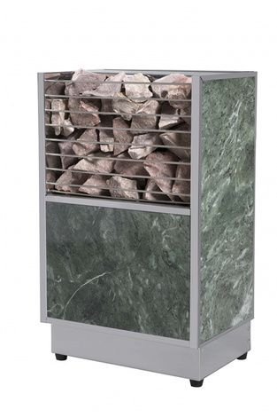 Электрокаменка для сауны Политех Kristina Stone Малахит с испарителем, 6 кВт в Бердске