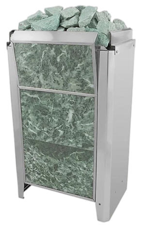 Электрокаменка для сауны Политех Kristina Classic Stone облицованная змеевиком 16 кВт в Бердске