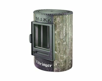 Отопительно-варочная печь Ферингер  Нелжа ПФ (Жадеит наборный) в Бердске