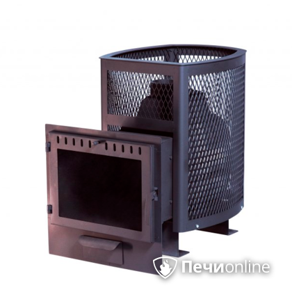 Дровяная банная печь НМК Сибирь Сибирь 20 сетка зк, панорама в Бердске