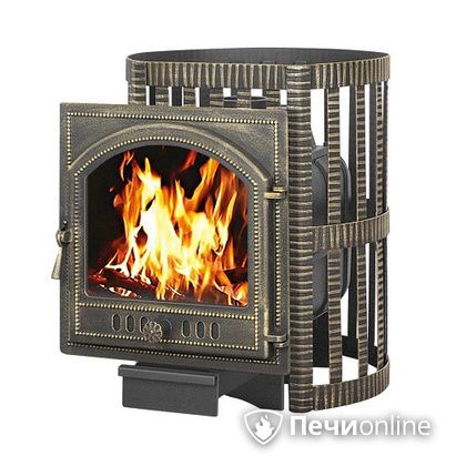 Дровяная банная печь Везувий Легенда Ковка 16 (205) чугун в Бердске