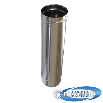 Дымоход УМК Труба D150 L=0.5 м 0.5 мм. нержавейка в Бердске