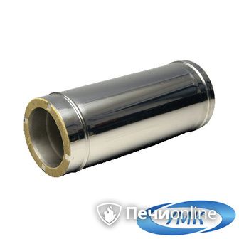 Дымоход УМК Сэндвич-труба 0.5м 140х200 Н+Н 0.5мм 0.5мм по воде в Бердске
