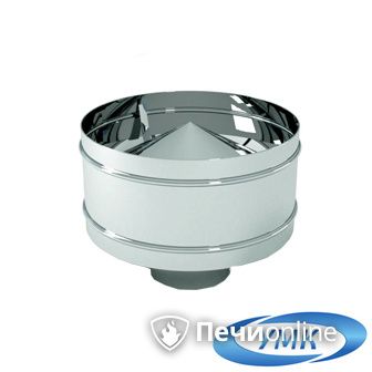 Дымоход УМК Оголовок с дефлектором D80х160 Н+Оц 0.5мм 0.5мм по воде в Бердске