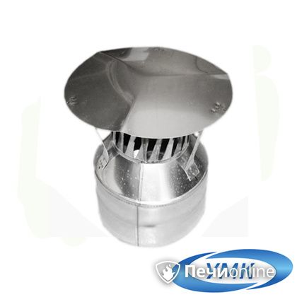 Дымоход УМК Оголовок с искрогасителем D130х200 Н+Н 0.5мм 0.5мм по воде в Бердске