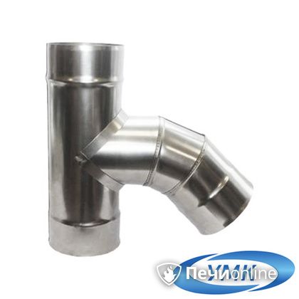 Дымоход УМК Тройник 135° D120 1.0мм нержавейка в Бердске