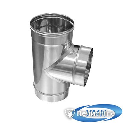 Дымоход УМК Тройник 90° D180 1.0мм нержавейка в Бердске