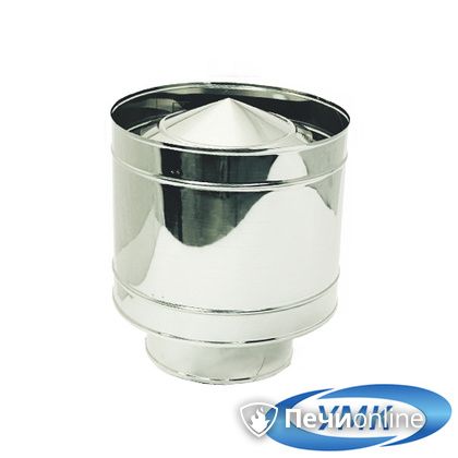 Дымоход УМК Зонт с дефлектором D150 0.5 мм нержавейка в Бердске