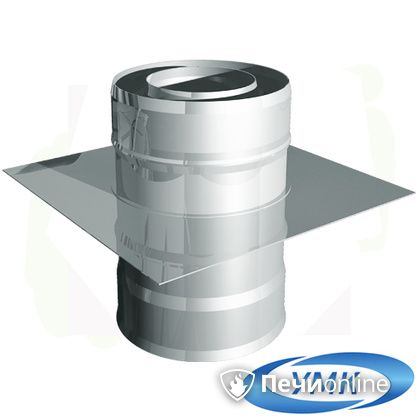 Дымоход УМК Монтажная площадка D115х200 Н+Н 1,0мм 0,5мм по воде в Бердске