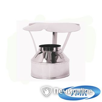 Дымоход УМК Оголовок D115х200 Н+Оц 0.5мм 0.5мм по воде в Бердске