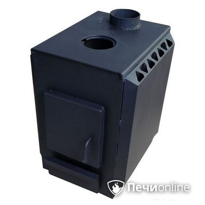 Печь буржуйка УЗПО Теплушка 200 с варочной поверхностью антрацит в Бердске
