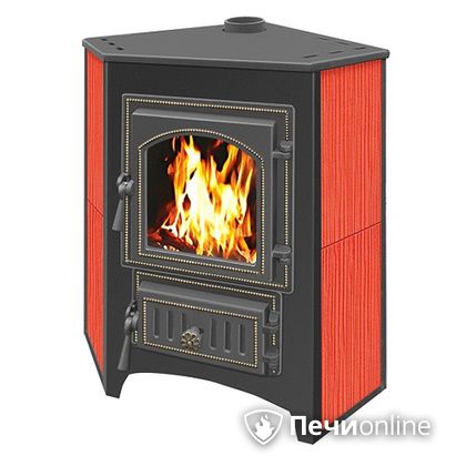 Печь-камин Везувий ПК-01(220) угловой красный в Бердске