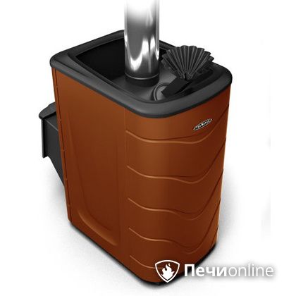 Дровяная банная печь TMF Гейзер 2014 Inox терракота в Бердске