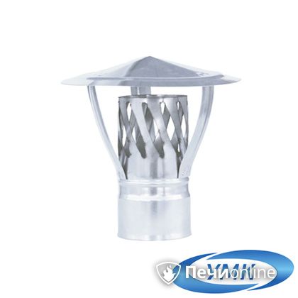 Дымоход УМК Зонт с искрогасителем D150 0.5 мм. нержавейка в Бердске