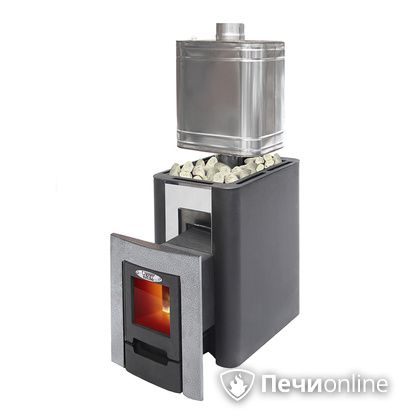 Дровяная банная печь УЗПО Жарсталь Волжанка Порта дверца со стеклом в Бердске