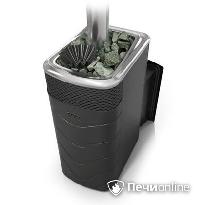 Дровяная банная печь TMF Гейзер XXL 2017 Inox Витра закрытая каменка антрацит в Бердске