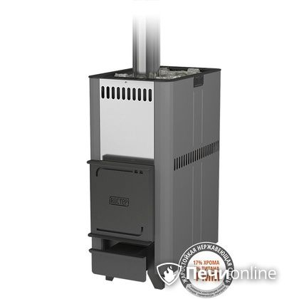 Дровяная банная печь Костёр 14 К без выносного топливного тоннеля в Бердске