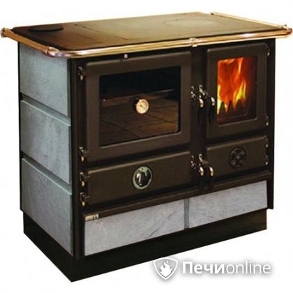 Отопительно-варочная печь MBS Thermo Magnum Stone L с теплообменником и духовым шкафом в Бердске